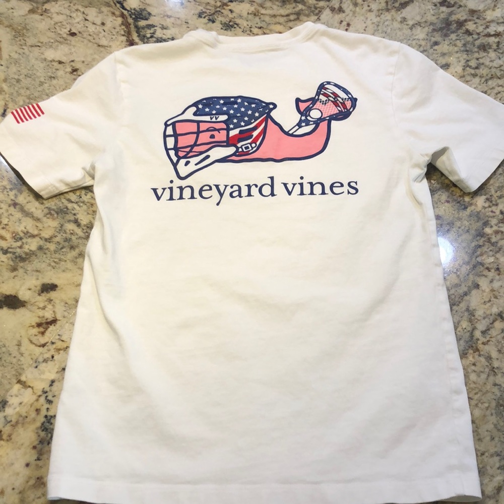 Vineyard Vines Lacrosse Tee - Small (8/10)
